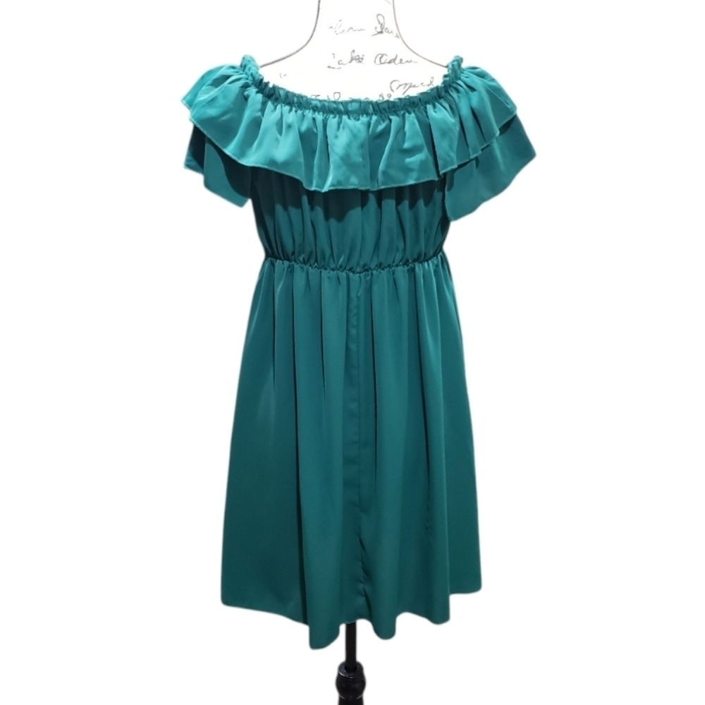 Shein Off The Shoulder Ruffle Dress - Picture 5 of 5
